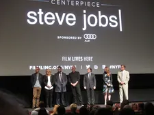 Michael Fassbender, Kate Winslet, Seth Rogen, Jeff Daniels, Michael Stuhlbarg, Perla Haney-Jardine and Aaron Sorkin